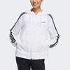 Adidas Neo Classic Three Stripes Sports Woven Hooded Jacket Women Jacket White GP5581