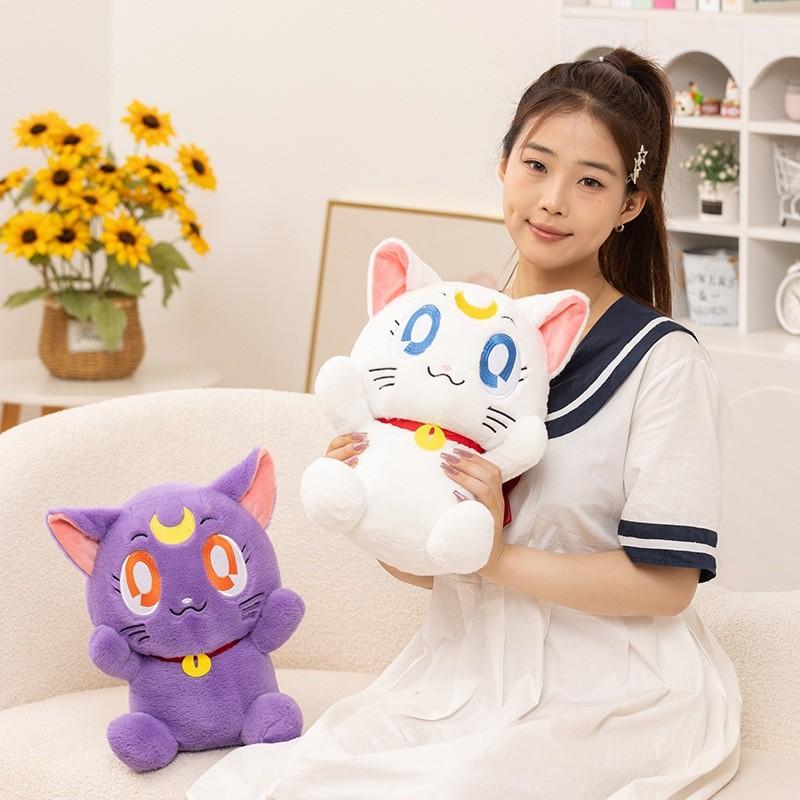 Süßes Mädchen Sailor Moon Katze Plüschtier Mit Weicher PP-Baumwolle Für Kinder Geschenk