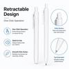 10 PCS/Pack Retractable Minimalist White Ballpoint Pen