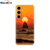 For Samsung S24 FE Case Stylish Flowers Painted Cover Clear Silicone Phone Case for Samsung Galaxy S24 S24FE Soft Shell Fundas