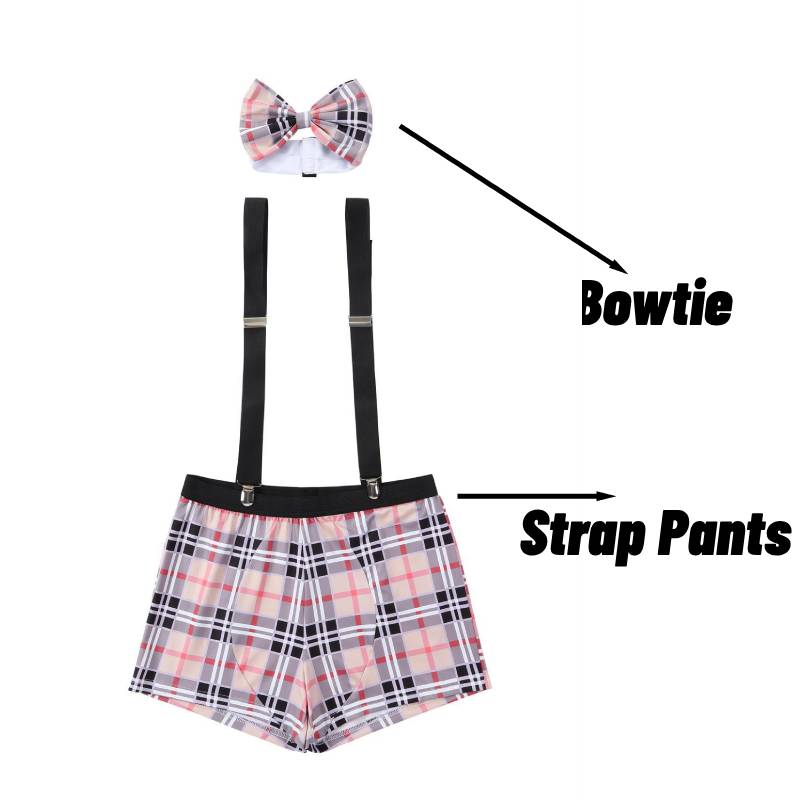 Fun Underwear Mens Sexy Strap Pants Cosplay Role Play Bar Clothing Christmas