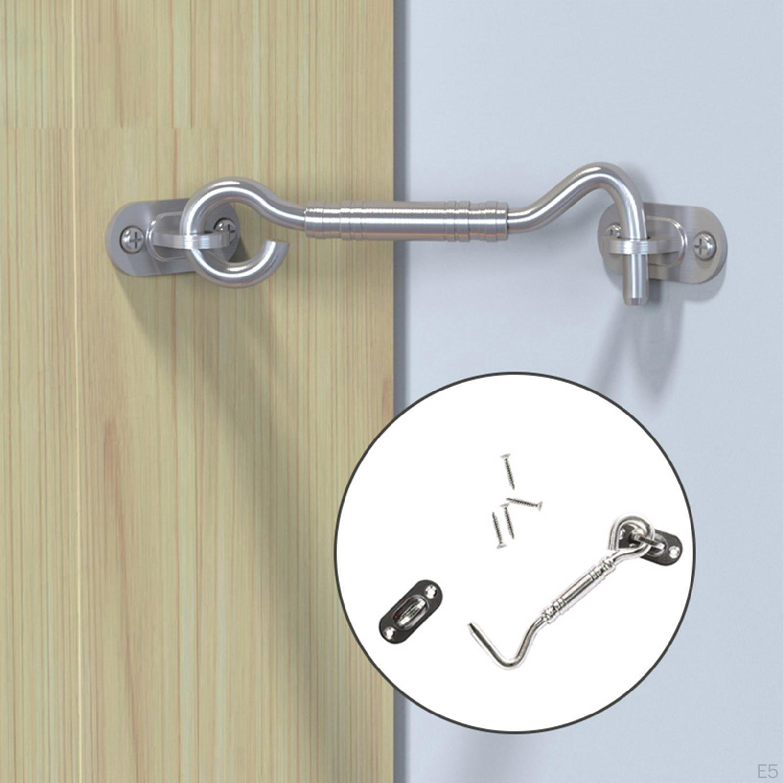 Pestillo De Acero Inoxidable De 75 Mm Con Gancho Y Ojo Para Puerta Corrediza De Granero Color Blanco 97384089