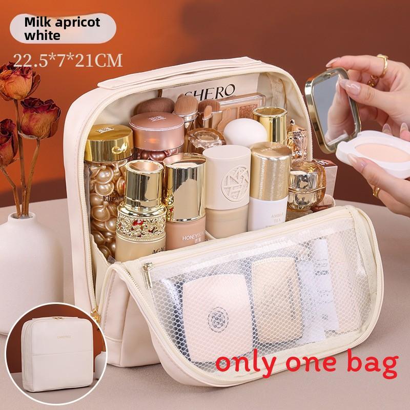 Portable Makeup Organizer With Magnetic Closure For Travel And Daily Use