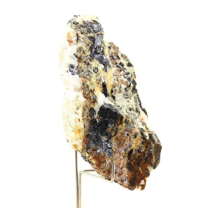 Pierres et Minéraux. Galène + Sphalerite + Calcite. 989.60 ct. Laragne-Montéglin, Hautes-Alpes, France.