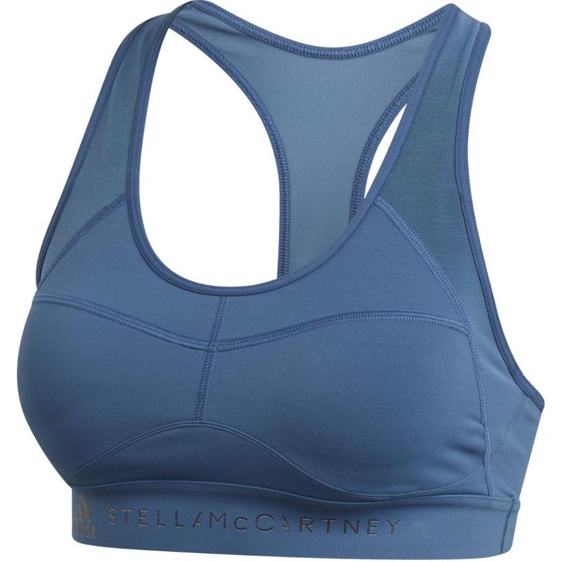 

Adidas Stella McCartney Letter Print Comfortable Round Neck Casual Sports Underwear Women Underwear Deep-Sea-Blue FK9734 M