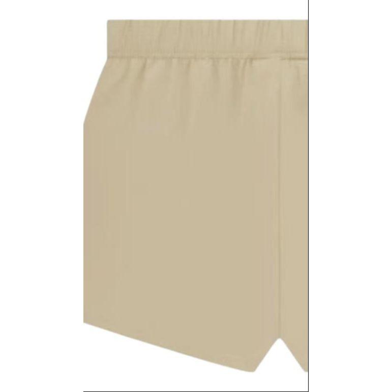 Fear Of God Essentials Rubber Label Elastic Waist Comfortable Simple American Heavyweight Casual Shorts Men shorts Sand 160BT224044F