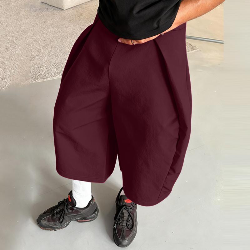 INCERUN Frühling Herren Elastischer Bund Lässige Baggy Kurze Hosen Capri