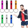 Multi-functional Aluminum Outdoor Survival Keychain Whistle: High-Pitched Training Tool