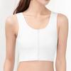Corsetto con cerniera frontale Gilet piatto Fascia toracica Lesbica Tomboy Senza cuciture Canottiera modellante da donna Bustier IntimoModellatore taglie forti
