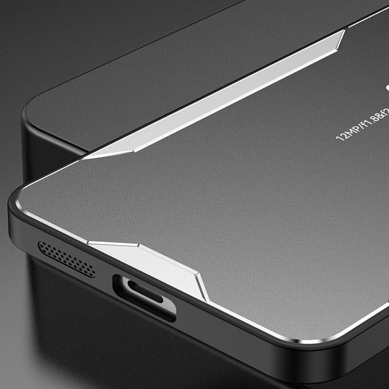 Pro pouzdro Realme 12 5G Hliníková slitina+TPU+PC Tenký ochranný kryt na telefon