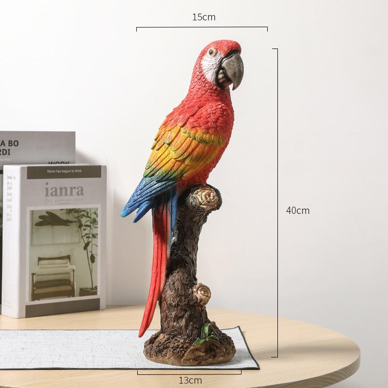 

Имитация креативных попугаев Украшения Модные деревенские украшения Высококачественные Хит продаж Имитация моделей птиц Смоляные поделки