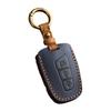 High Quality Leather 3 Buttons Remote Key Cover Case for Hyundai Santa Fe Ix45 Keep Your Key Stylish and Protected