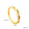 Emerald Diamond Ring French Vintage Design Sense Bamboo Ring Irregular Stainless Steel Ring Female