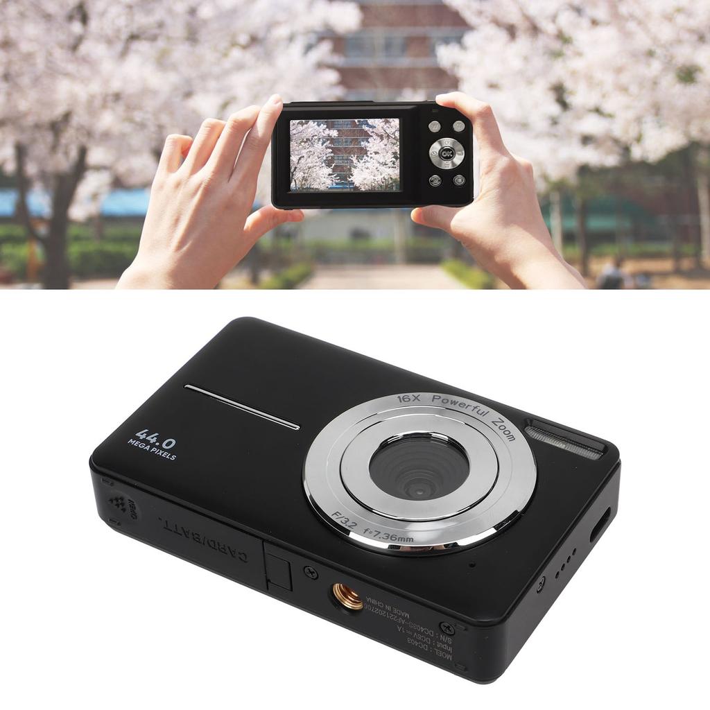 Digital Camera HD 1080P 44M 16X Zoom Autofocus 2.4 Inch  Screen Portable Pocket Digital Camera Portable Digital Camera