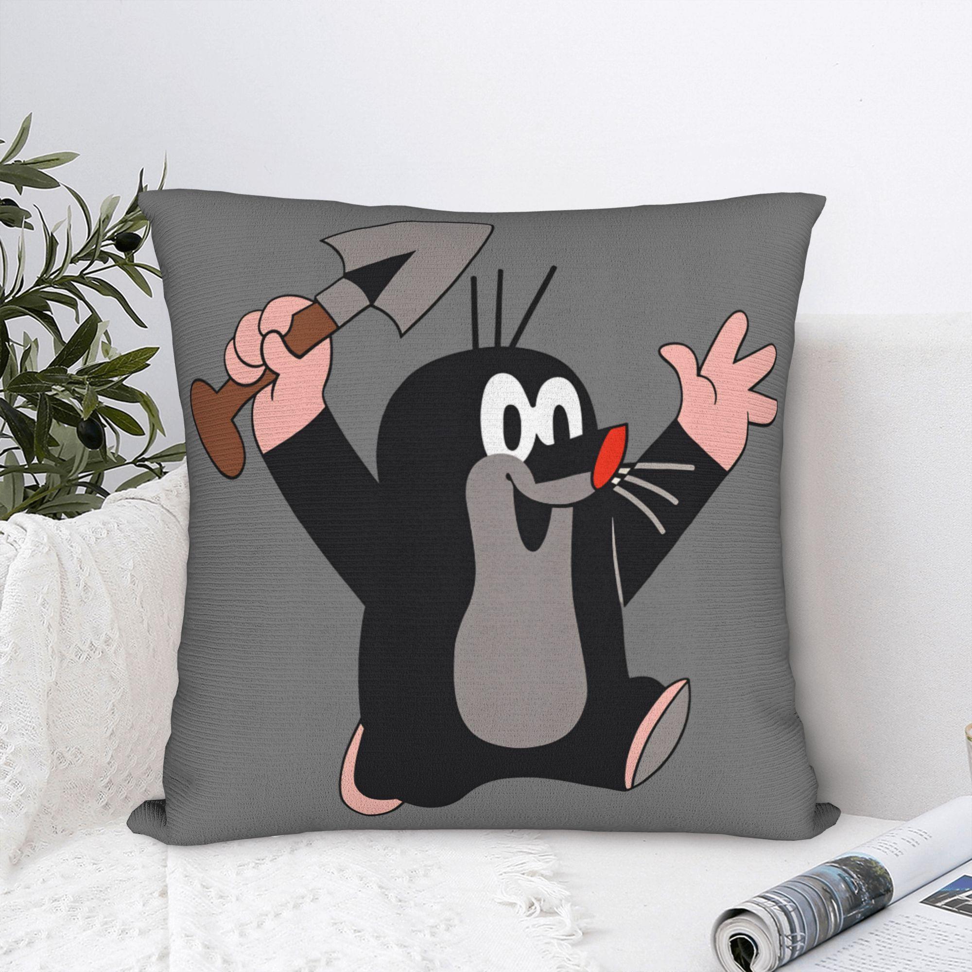 Fine Glasses Unisex Printed The Little Mole Krtek Pillowcase Polyester Cushion Cover Gift Cartoon Throw Pillow Case Cover Bed Square