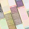 1PC Cartoon Round Font Colorful Laser Letter Stickers Candy Colored Alphabet DIY Journal Decor Stickers