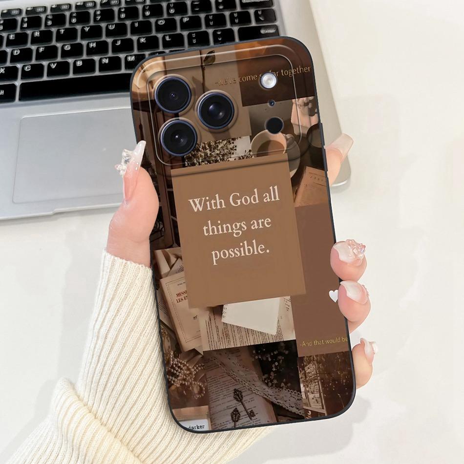 For iPhone 17 Pro Max 17Pro Fashion Dusk Beach Painting Phone Case For iPhone17 Pro 17ProMax Soft Silicone Cases Bumpers