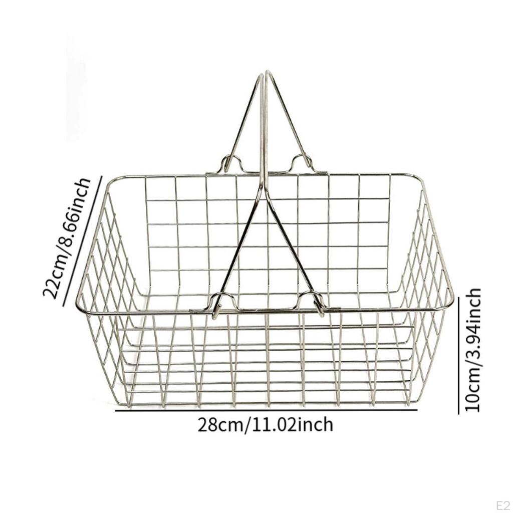 Einkaufskorb mit Griff Ergonomisch Robust Supermarkt Organizer Lebensmittel für Lebensmittel Kosmetik