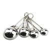 Pearl Metal Antenore Stainless Steel Measuring Set of Oval Spoons, 4, Shape, D-3575