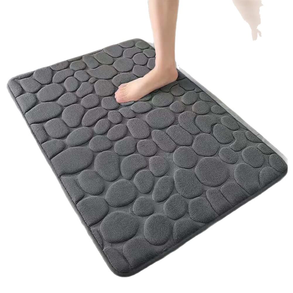 Cross-Border Coral Fleece Anti-Slip Bathroom Mat - Water Absorbent & Easy to Clean