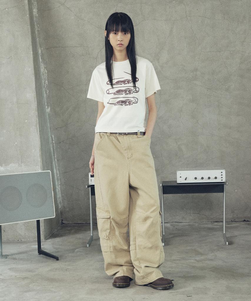 SUPERSUB Drop Balance Structure Cargo Pants - Beige