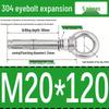 Stainless Steel 304 Eyebolt Expansion Nail with Fixing Loop