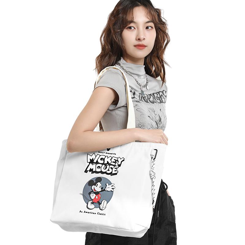 New Disney Mickey Series Nylon One Shoulder Handbag Regular Unisex Ecru DHH23616-A