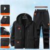Men's Winter Jacket Overalls Plus Velvet Thickened Windproof, Waterproof and Cold-proof Clothing