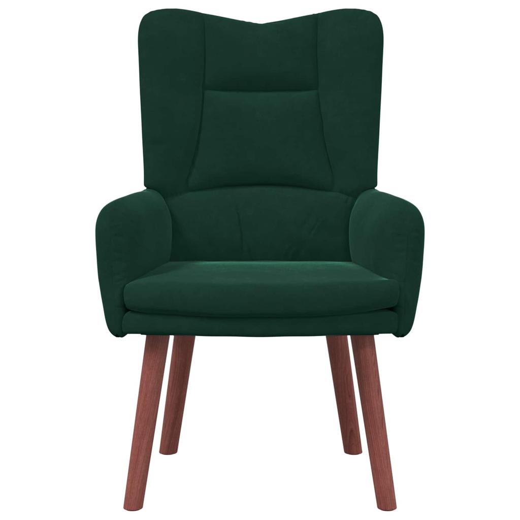Armchair Dark Green 63 X 67 X 94 Cm Velvet