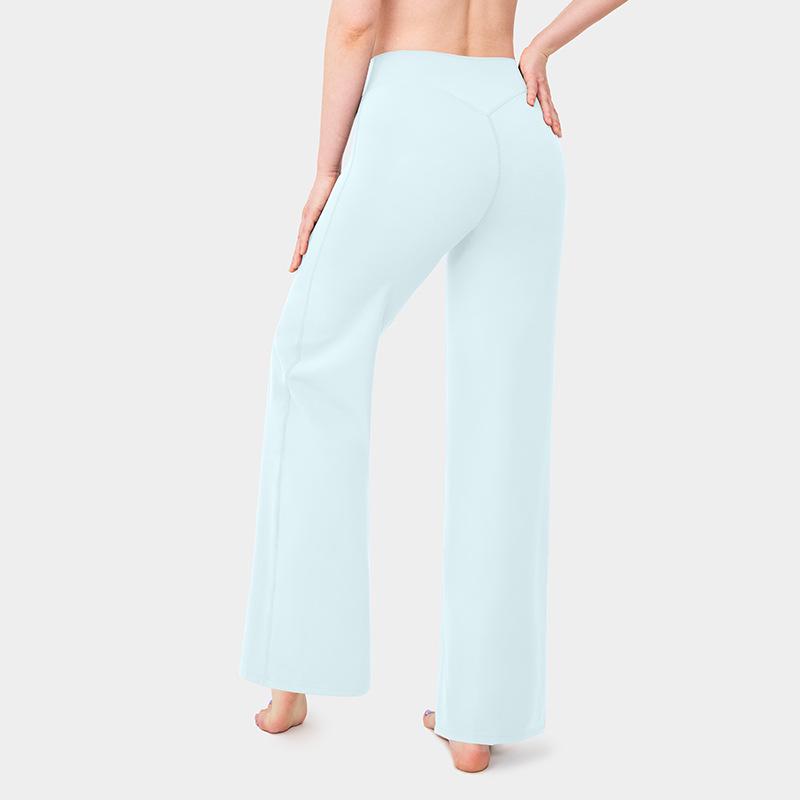 High Waist Straight Leg Yoga Pants - Women's Slimming, Breathable, Hip-Lifting, No Lines, Sports Fitness Pants