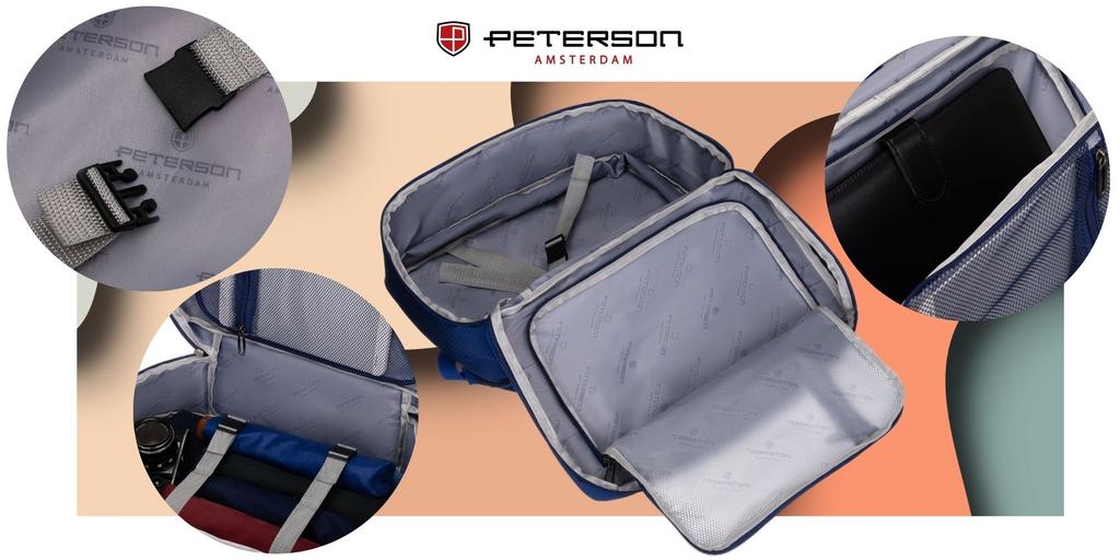 PTN BOCIAN-6453 Navy Travel Backpack