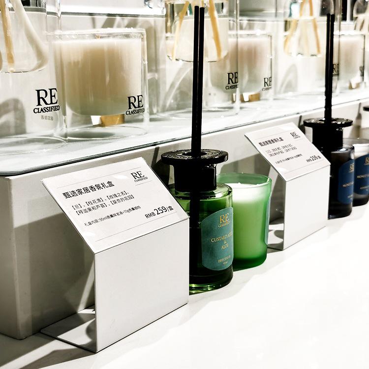 Akrylowy Metalowy Znak Cenowy do Ekspozycji Mebli i Win.