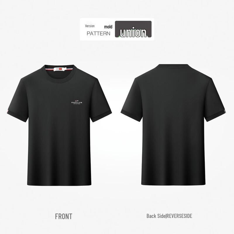 Jinlilai GY Men's High-End Short Sleeve Round Neck T-Shirt