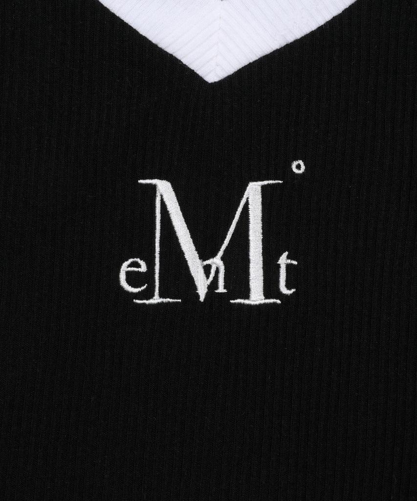 MUCENT Binding Track Line Ribbed Short Sleeve Tee (3 Colors)