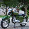 1/10 JAWA 250 Alloy Retro Motorcycle Model Diecast Metal Street Classic Motorcycle Model Simulation Sound and Light Kid Toy Gift