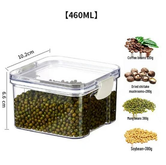 Transparent Plastic Food-Grade Storage Jar for Candy, Tea, Grains, and Cereal