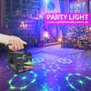 USB Rechargeable Multi-Color Flashing Stage Light Party Disco Christmas Rotating Projection Light RGB Night Light Strip with Remote Control