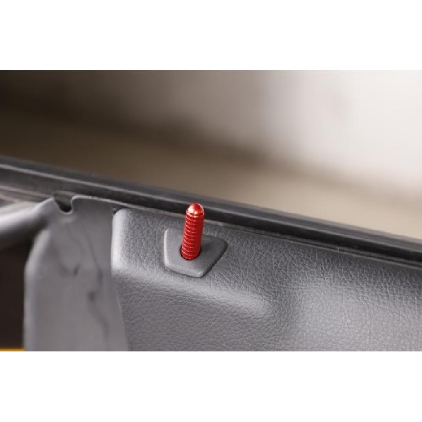 2Pcs Interior Door Pin Red Alloy Trim Cover For T-oyota Supra -2024