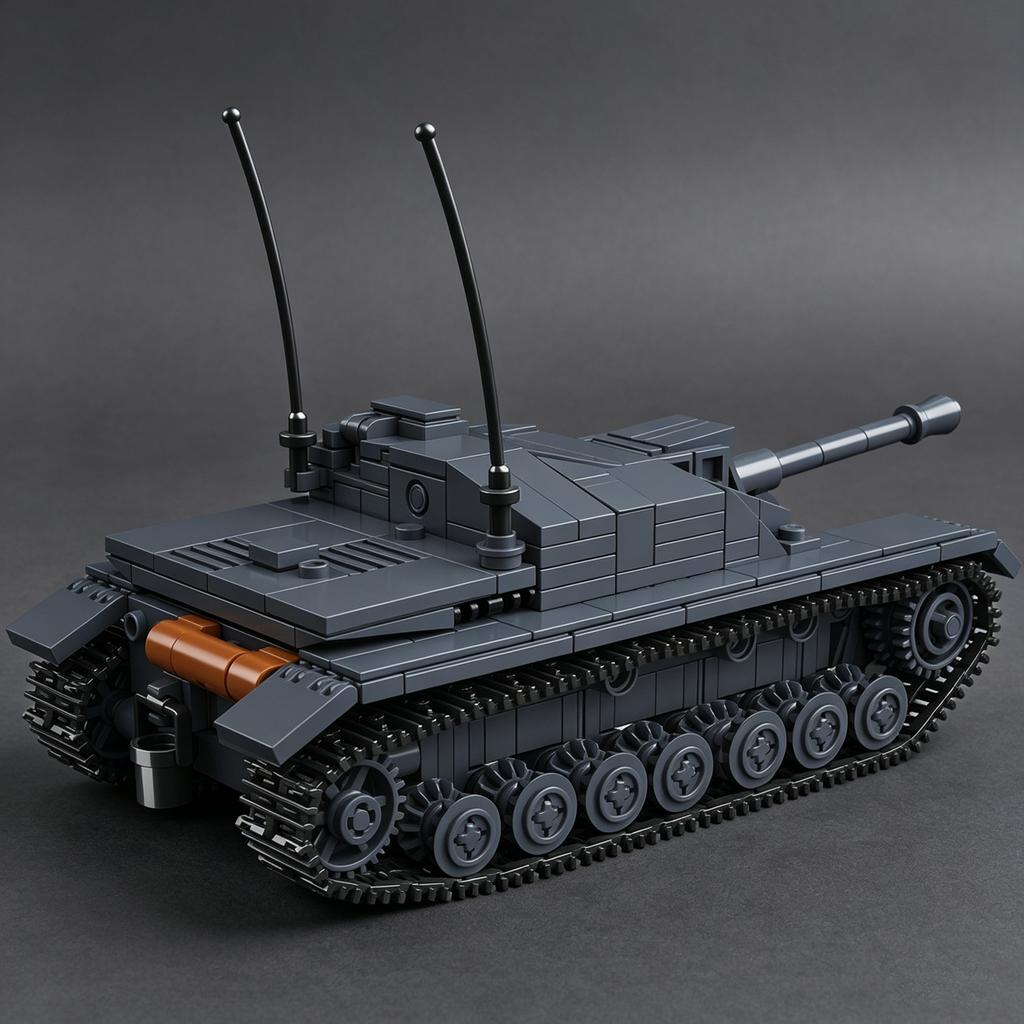 2026 NEW World War II German Panzer IV Assault Gun Building Block Tank Model [1:35 Scale] Boys' Toy