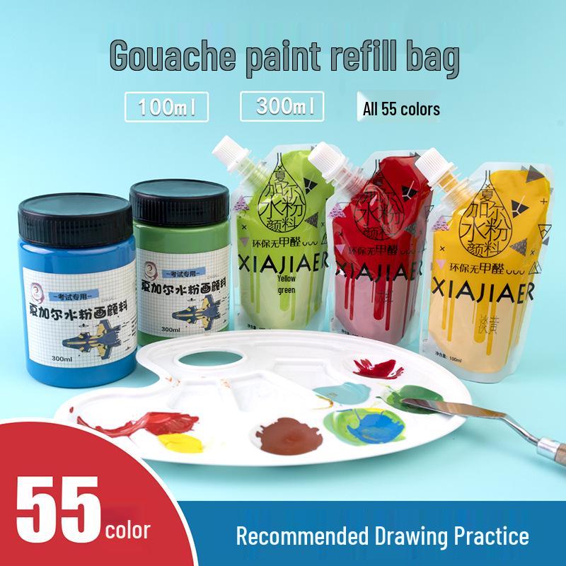 Chagall 100ML Gouache Paint Refill - 55 Colors for Beginner Graffiti & Hand-Painted Art