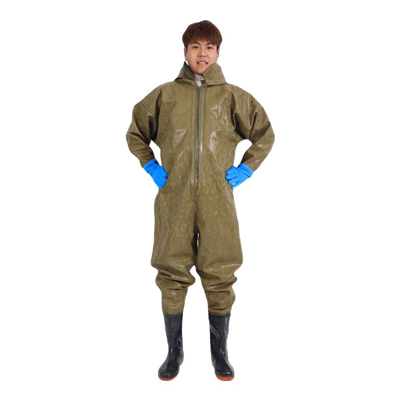 

Водонепроникні забродні штани Xihuang для всього тіла з вбудованими чоботами 44