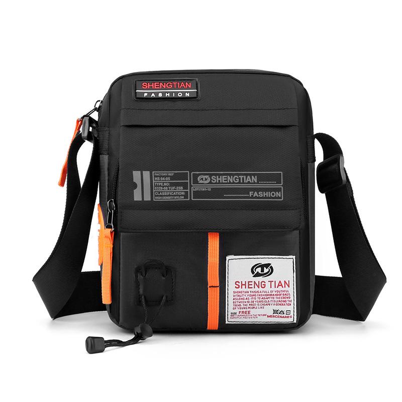 

Модный мужской мини-рюкзак Messenger - универсальная и легкая повседневная сумка через плечо чёрный