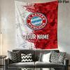 Custom FC Bayern München Wall Hanging Printed Fabric Blanket Decorative Tapestries for Bedroom Living Room Home Decor