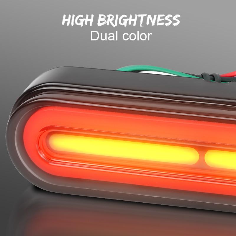 3 In 1 LED Tail Light 60led Sequential Dynamic Turn Signal Light DRL Brake Light 10V-72V For Car Truck Trailer Motorcycle ATV RV