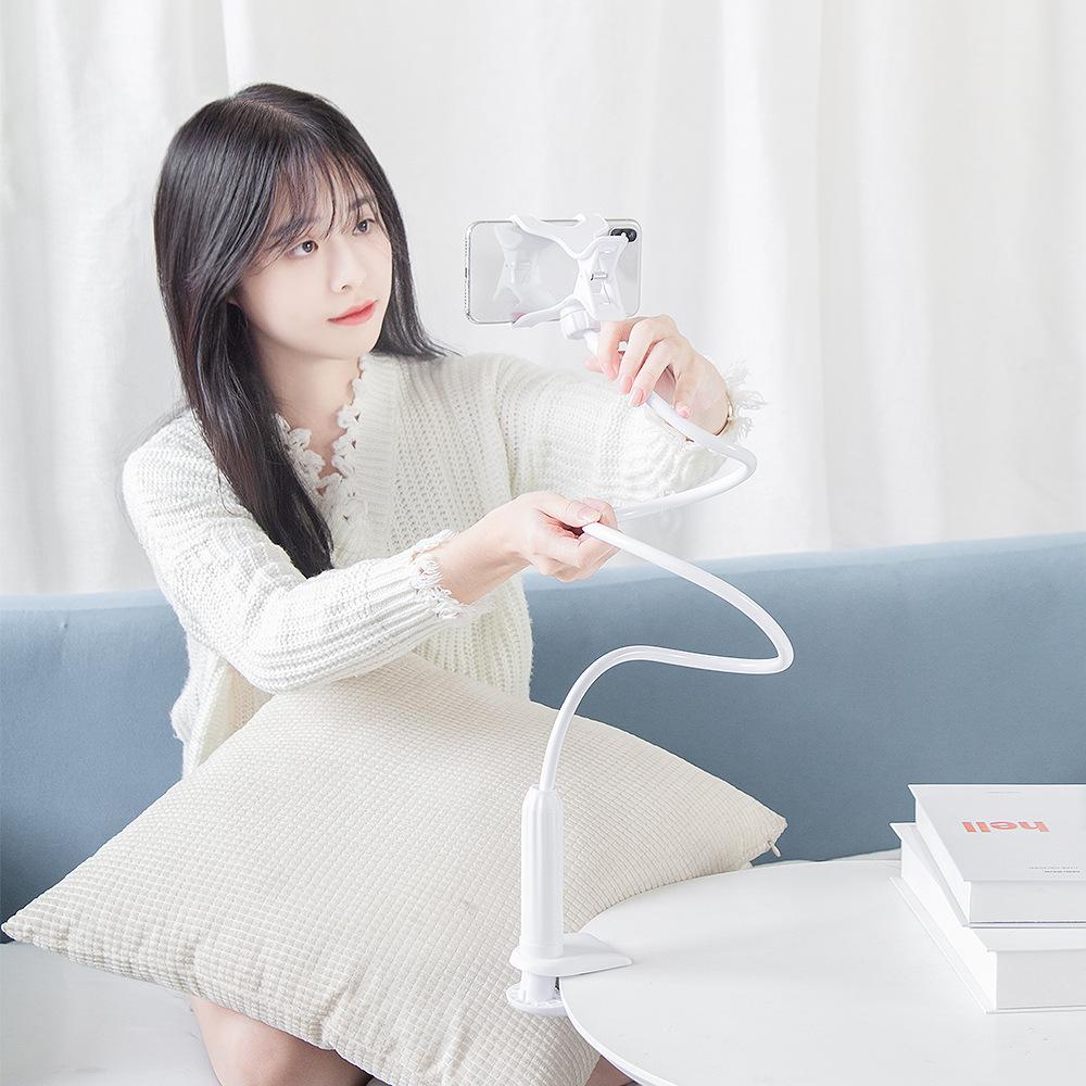 Adjustable Rotating Mobile Phone Stand - Multi-Functional Desktop & Bedside Holder