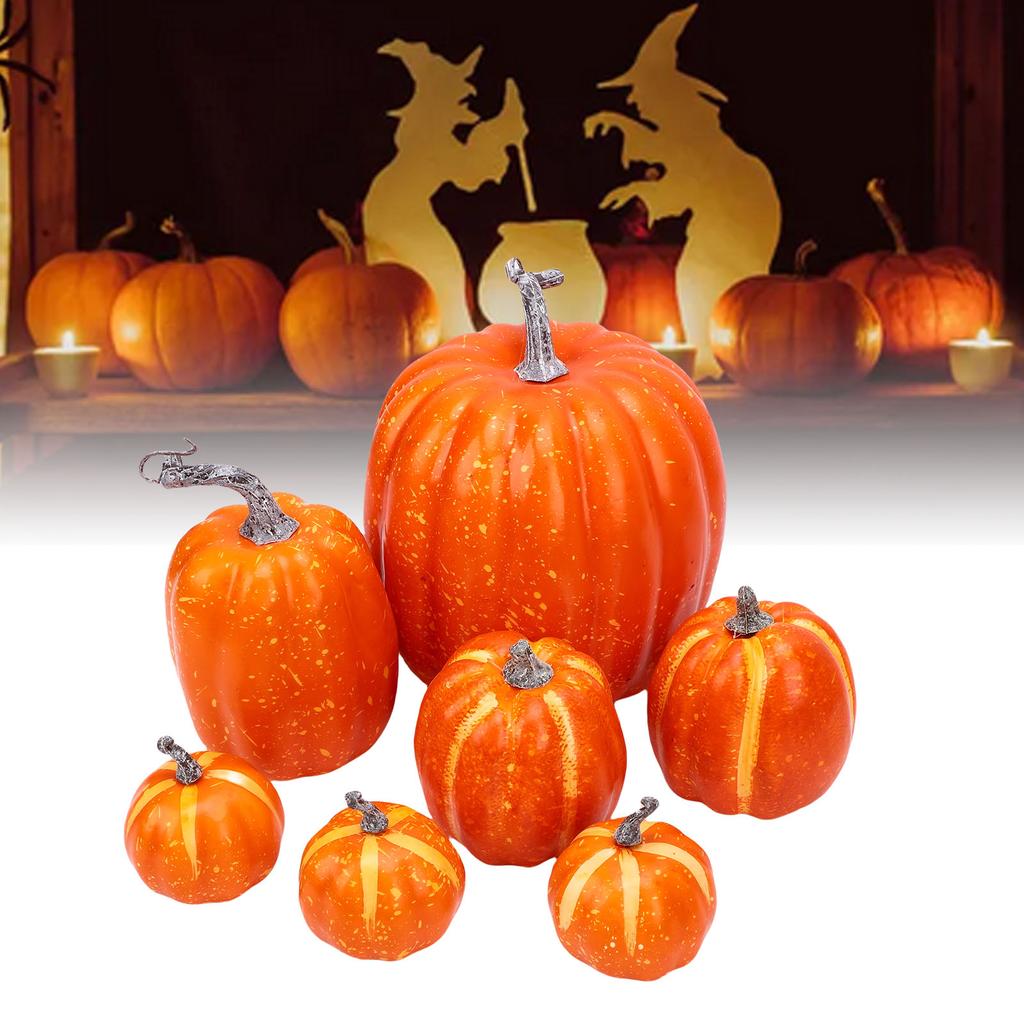 Foam Pumpkins Set Multifunctional Reusable Faux Foam Pumpkins Decoration for Indoor Outdoor