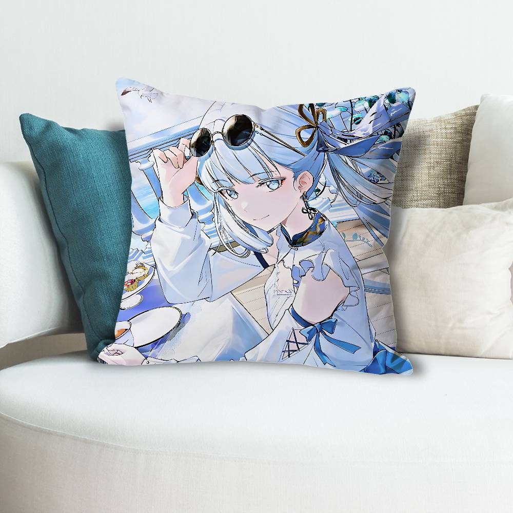 JJinhsi WWuthering Waves Anime Celebrity Merchandise AllMatch Printed Pillow Case Sofa Car Office Room Decoration Protector