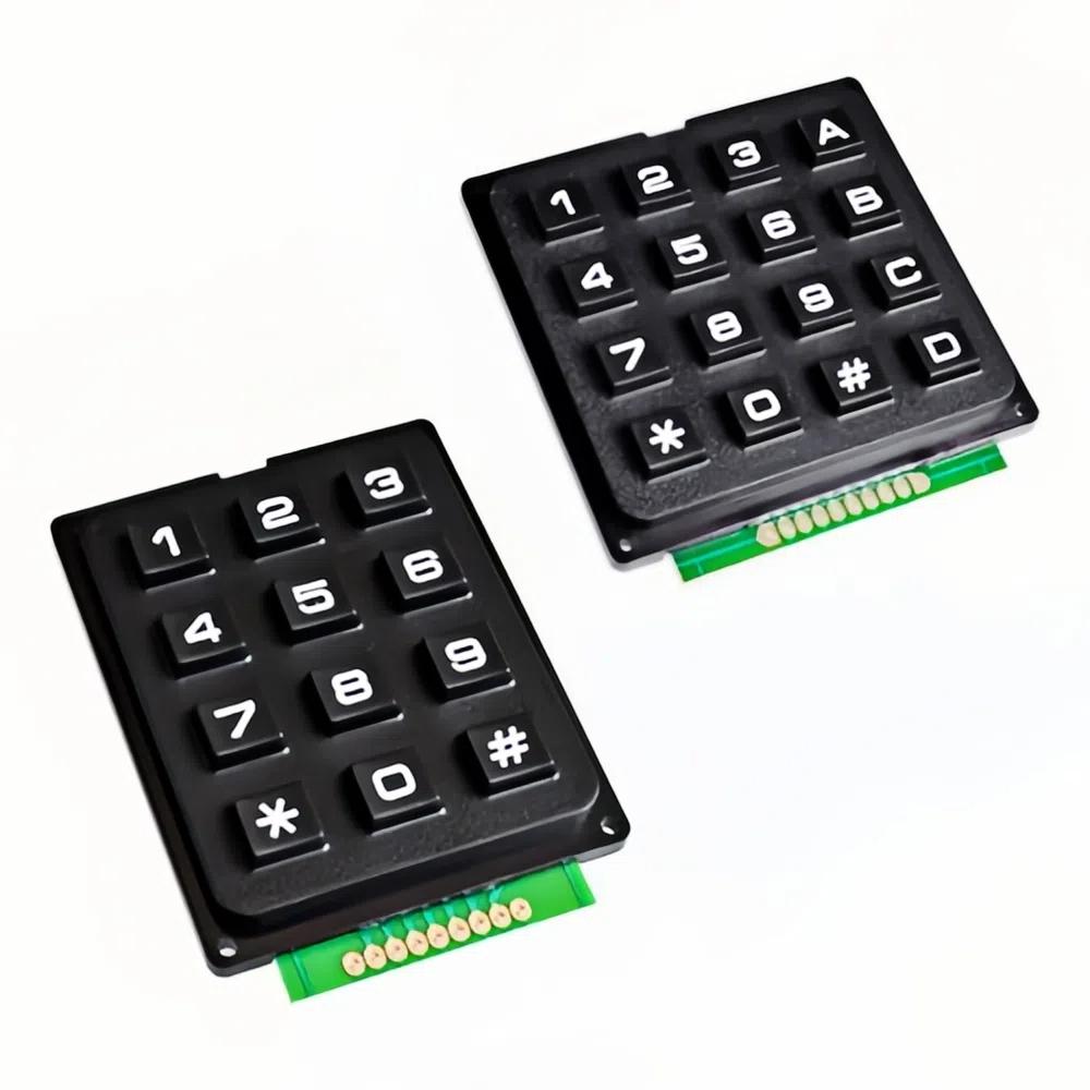3*4 4*4 Matrix Switch Keyboard Keypad Array Module ABS Plastic Keys 4x4 3x4 12 16 Key Button Membrane Switch DIY Kit for Arduino