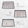 ProCase Jewelry for Accessory with Black Tray, 3-Pack, Stackable, Vanity/Dresser Drawers, Case, Display, Dividers,