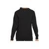 Nike Waffle-Knit V-Neck Comfortable Casual Pullover Sweater Women Tops Black CV9906-010